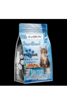 Pro Chem Sterilised Somon Kedi Maması 400 Gr +400gr Pro Chem Sterilised Somon Kedi Maması 400 Gr +400gr