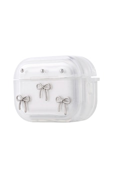 Kilifone - Apple Uyumlu AirPods Pro 2 - Kılıf Airbag Tasarımlı Simli Şeffaf Kutup Kılıf - Airbag 44 - Fiyonk - T36624 Fiyonk