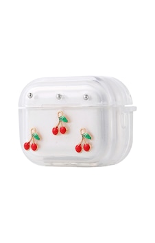 Apple Uyumlu AirPods Pro 2 Airbag 44 Airbag Tasarımlı Simli Şeffaf Kutup Kılıf Kiraz Apple Uyumlu AirPods Pro 2 Airbag 44 Airbag Tasarımlı Simli Şeffaf Kutup Kılıf Kiraz