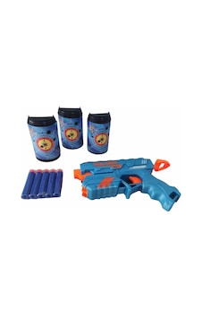 Hedefli 10 Sünger Mermili Dart Atan Nerf Silah Oyuncak Tabanca 24 Hedefli 10 Sünger Mermili Dart Atan Nerf Silah Oyuncak Tabanca 24
