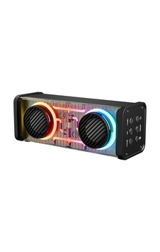 Siyah Kablosuz Hoparlör - Speaker Taşınabilir Mp3 Işıklı Usb Şarjlı Bt - Aux - Tes 10 Mt Menzil 1200 Siyah Kablosuz Hoparlör - Speaker Taşınabilir Mp3 Işıklı Usb Şarjlı Bt - Aux - Tes 10 Mt Menzil 1200