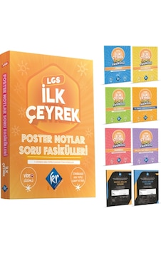 LGS İlk Çeyrek Poster Notlar Soru Fasikülleri- KR Akademi