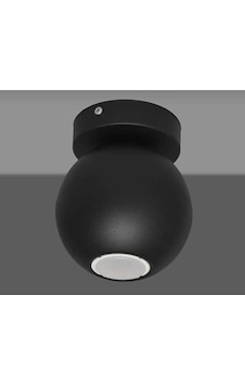 Mylights Siyah Spot Tekli Küre Ampullu Gun Isıgı Aplik Armatür Av