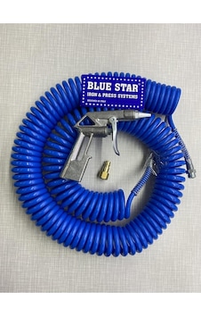 Bluestar Hava Kompresör Spiral Hava Hortumu Tabancası Ucu 15 M, 0904komp