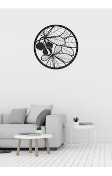 Kestane Yaprak Desenli Metal Dekoratif Duvar Süsü Kestane Yaprak Desenli Metal Dekoratif Duvar Süsü