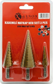 Eko Kademeli Matkap Ucu Seti 3 Lu Set Blisterli Eko Kademeli Matkap Ucu Seti 3 Lu Set Blisterli