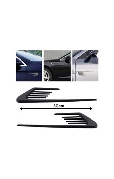 Çamurluk Üstü Ventil Çizgili 30cm 2 Parça Siyah 1 Adet Çamurluk Üstü Ventil Çizgili 30cm 2 Parça Siyah 1 Adet
