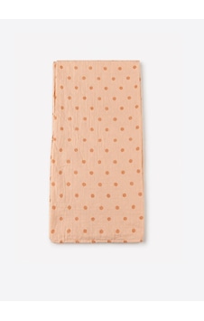 Organik Big Dots Müslin Battaniye Turuncu Organik Big Dots Müslin Battaniye Turuncu