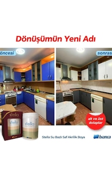 Stella Boya Yeni Nesil Yaşam Boyası 1 Lt Vizon Gri/1080 Dolap Fayans Cam Plastik Ahşap Boyas Diğer Stella Boya Yeni Nesil Yaşam Boyası 1 Lt Vizon Gri/1080 Dolap Fayans Cam Plastik Ahşap Boyas Diğer