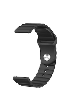 Samsung Gear S3 Gear Watch 3 45mm Uyumlu Silikon Loop Kordon Kayış Siyah Samsung Gear S3 Gear Watch 3 45mm Uyumlu Silikon Loop Kordon Kayış Siyah