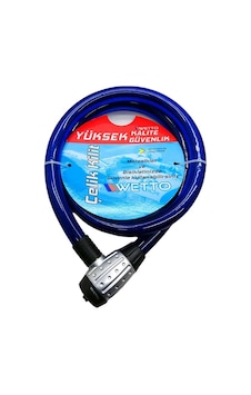 Wetto Mrm-959 Çelik Motor ve Bisiklet Kilidi 25x1500 MM Beyaz