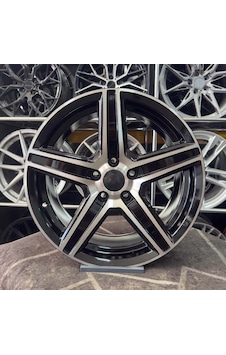 17 İnç 5x112 Vito Viano Golf Jetta Siyah Elmas Kesim Jant Modeli