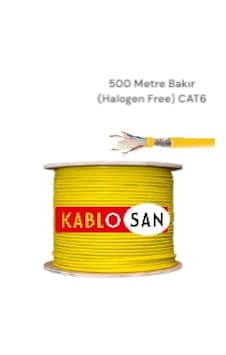 Kablosan Bakır Cat6 Halogen Free 500 Metre