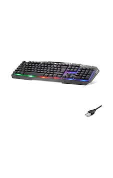 Kablolu Klavye Q Rgb Raınbow Gri Okw213g
