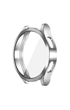 Samsung Galaxy Uyumlu Watch 4 44mm Silikon Kapak Kılıf Ekran Koruyucu Gri Samsung Galaxy Uyumlu Watch 4 44mm Silikon Kapak Kılıf Ekran Koruyucu Gri