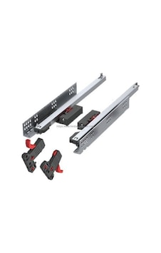 Samet Bas Aç İtmeli, Kulpsuz Çekmeceler İçin Tek Açılım Push Open Çekmece Rayı 50 Cm Samet Bas Aç İtmeli, Kulpsuz Çekmeceler İçin Tek Açılım Push Open Çekmece Rayı 50 Cm
