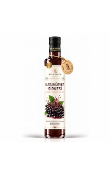 Bala Hatun Karamürver Sirkesi 500ml - Doğal Fermantasyon - Black Elderberry Vinegar Bala Hatun Karamürver Sirkesi 500ml - Doğal Fermantasyon - Black Elderberry Vinegar