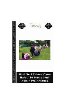 Özel Seri Çekme Oyun Halatı 10 Metre Kedi Açık Hava Arkadaş