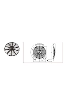 Kormas 12V Fan Motoru Üfleyici Aksiyel 14 " N11.5743 Kormas 12V Fan Motoru Üfleyici Aksiyel 14 " N11.5743
