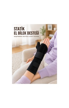 Başparmak Destekli El Bilek Ateli Metal Destekli Statik Bileklik Ayarlanabilir - Çok Renkli Başparmak Destekli El Bilek Ateli Metal Destekli Statik Bileklik Ayarlanabilir - Çok Renkli