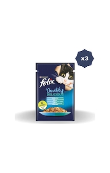 Felix Kedi Yaş Mama Çifte Lezzet Somon Alabalık 85 Gr - 3 Adet Felix Kedi Yaş Mama Çifte Lezzet Somon Alabalık 85 Gr - 3 Adet