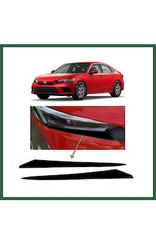 Bezos Honda Civic Fe1 2022 Ve Sonrası Far Altı Kaşı Çıtası Piyano Black 2 Parça Bzs01 Bezos Honda Civic Fe1 2022 Ve Sonrası Far Altı Kaşı Çıtası Piyano Black 2 Parça Bzs01