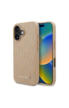 Apple Uyumlu iPhone 16 Kılıf Karl Lagerfeld Lisanslı Magsafe Şarj Özellikli Kl Yazılı Hot Stamp Krem Apple Uyumlu iPhone 16 Kılıf Karl Lagerfeld Lisanslı Magsafe Şarj Özellikli Kl Yazılı Hot Stamp Krem