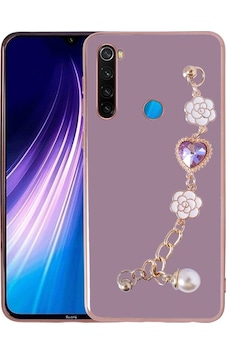 Xiaomi Redmi Note 8 Kılıf El Tutamaçlı Kamera Korumalı Zore Taka Silikon Kapak Mor Xiaomi Redmi Note 8 Kılıf El Tutamaçlı Kamera Korumalı Zore Taka Silikon Kapak Mor
