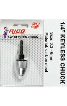 Rico Bits Saplı Büyük  Mandren 6 MM 1/4 008-Rt4406