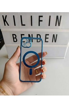 Apple Uyumlu iPhone 13 / 14 Magsafe Kılıf Modeli Mavi Apple Uyumlu iPhone 13 / 14 Magsafe Kılıf Modeli Mavi