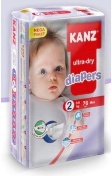 Kanz Ultra-Dry Diapers Bebek Bezi 2 Numara Mini 76 Adet Kanz Ultra-Dry Diapers Bebek Bezi 2 Numara Mini 76 Adet