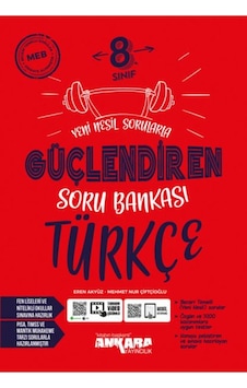 Ankara Yayınları 8. Sınıf Lgs Güçlendiren Türkçe Soru Bankası Yeni 2024 Ankara Yayınları 8. Sınıf Lgs Güçlendiren Türkçe Soru Bankası Yeni 2024
