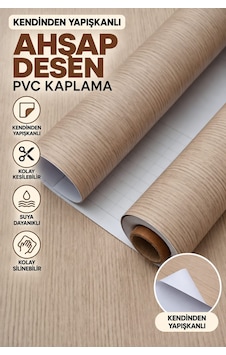 Deconitte Premium Kendinden Yapışkanlı Bej Renkli Ahşap Desenli Mobilya Dolap Masa Tezgah Pvc Kaplama Folyosu 60x100cm Deconitte Premium Kendinden Yapışkanlı Bej Renkli Ahşap Desenli Mobilya Dolap Masa Tezgah Pvc Kaplama Folyosu 60x100cm