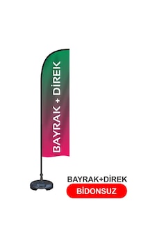 Özel Tasarımlı Yelken Bayrak 75x200 Cm Bayrak+direk Tek Ebat Özel Tasarımlı Yelken Bayrak 75x200 Cm Bayrak+direk Tek Ebat