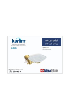 Boheme Karlim Dicle Serisi Sabunluk Gold