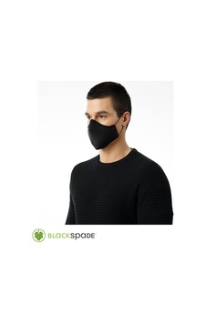 Blackspade Unisex Örme Kumaş Maske Siyah Diğer