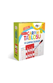 Çarpım Tablosu ve Çarpma Işlemleri / Yaz-Sil-Tekrar Yaz / 3-7 Yaş