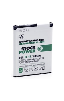 Nokia Bl 4S - 3600S 900 Mah Stock Power Batarya Nokia Bl 4S - 3600S 900 Mah Stock Power Batarya