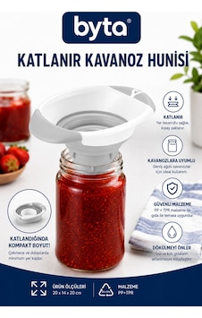 Katlanabilir Silikon Kavanoz Hunisi Reçel, Sos Ve Sıvı Aktarma Dolum Aparatı Diğer Katlanabilir Silikon Kavanoz Hunisi Reçel, Sos Ve Sıvı Aktarma Dolum Aparatı Diğer