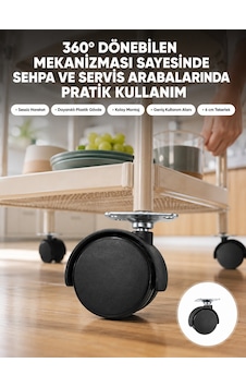 Abajur Ayağı Mobilya Tekerleği 6 Cm Kilitsiz Tekli Satış Sarı Abajur Ayağı Mobilya Tekerleği 6 Cm Kilitsiz Tekli Satış Sarı