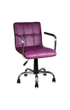 Mobilyakeyfi Bürocci Carla Çalışma Koltuğu-Mor Deri-9503D0124 Mobilyakeyfi Bürocci Carla Çalışma Koltuğu-Mor Deri-9503D0124