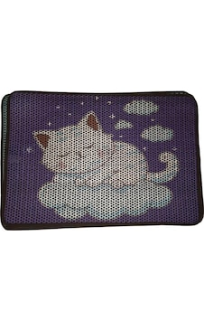 Nanbell Büyük Elekli Çift Katlı Kedi Kumu Paspası 75 x 59 CM Desenli No:5 Nanbell Büyük Elekli Çift Katlı Kedi Kumu Paspası 75 x 59 CM Desenli No:5