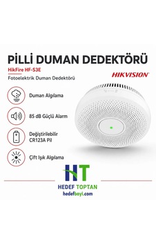 Hikvision Hf-s3e-r8 Kablosuz Bağımsız Yangın Algılama Duman Dedektörü, Buzzerlı