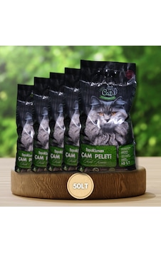 Happy Cat Litter Topaklaşan Çam Peleti 5 x 10 L Happy Cat Litter Topaklaşan Çam Peleti 5 x 10 L