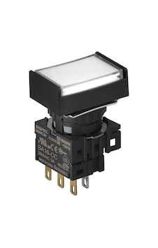 Autonics S16prt-h3wc24 ,kontak-1a1k Beyaz-24v Yaylı M16 Buton Autonics S16prt-h3wc24 ,kontak-1a1k Beyaz-24v Yaylı M16 Buton