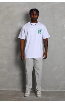 Freedom Storee Erkek Baskılı Bisiklet Yaka Kısa Kol T-shirt - Beyaz Çok Renkli Freedom Storee Erkek Baskılı Bisiklet Yaka Kısa Kol T-shirt - Beyaz Çok Renkli