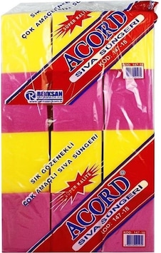 Sıva Süngeri Renkli 24 Lü Paket