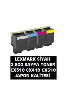 Lexmark Cx310Dn Cx410 Cx510 Siyah Toner 80C8Sk0 80C80K0 Lexmark Cx310Dn Cx410 Cx510 Siyah Toner 80C8Sk0 80C80K0