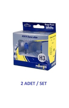 12v H3 55w Range Power White 4500k 2'li Set Beyaz Işık Narva 48602 64151cb