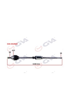 Komple Aks Sag Master 2 2.5 Dci 1998-2010 Abs'Li (51Dis) (1144Mm) 504651128 Komple Aks Sag Master 2 2.5 Dci 1998-2010 Abs'Li (51Dis) (1144Mm) 504651128